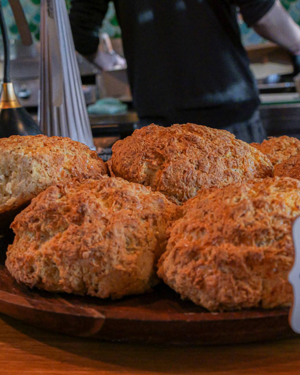 Cheese scones fresh from the oven