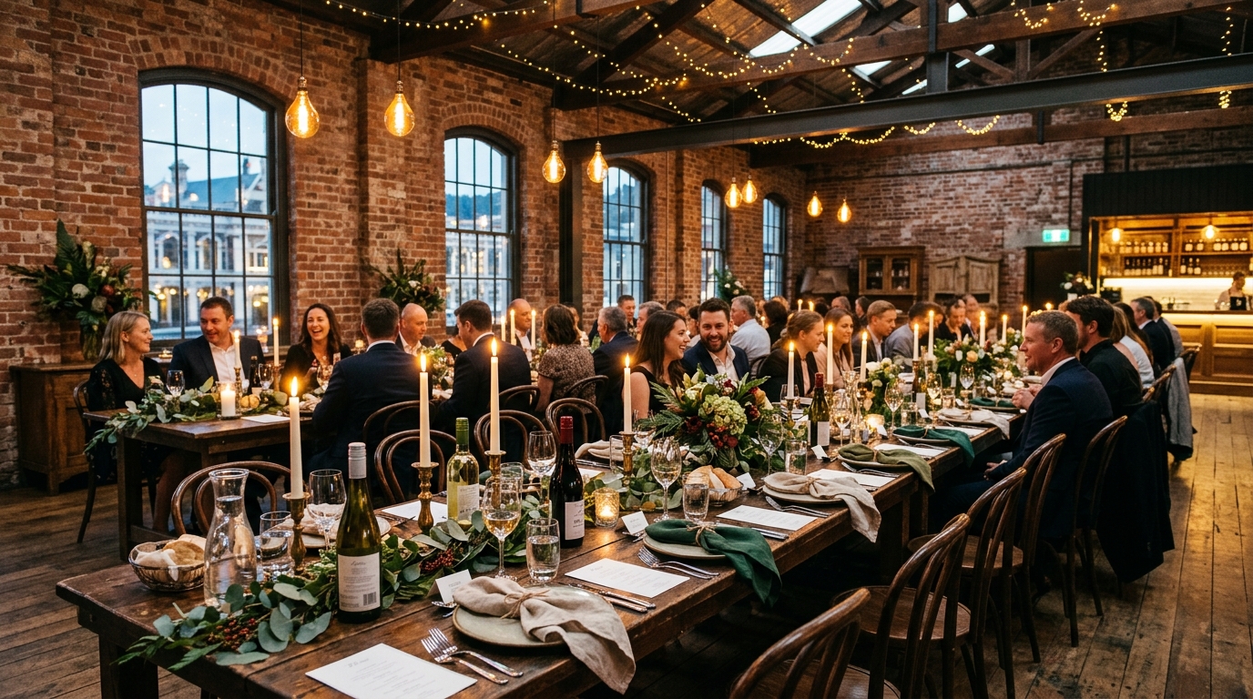 Atmospheric candlelit dining and private event hire in character heritage space